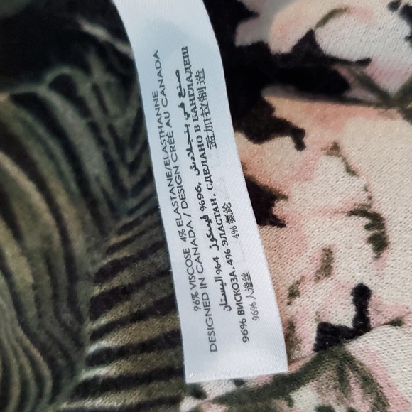 Tropical floral romper with tassles pink flower palm fronds and ferns - Picture 14 of 15